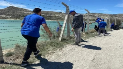 Altınapa Baraj Gölü çevresinde KOSKİ temizliği