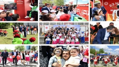 Bakan Tekin, TBMM bahçesinde çocuklarla buluştu