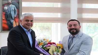 Başkan Mustafa Turan’dan ilk ziyaret Kaymakam Fatih Aksoy’a oldu