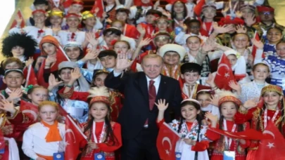 Dünya çocukları Beştepe’de