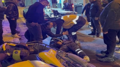 Düzce’de otomobil kuryeye çarptı: 1 yaralı