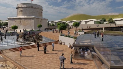 Hıdırlık Kulesi seyir terası projesinde yoğun çalışma