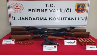 Keşan’da silahlı kaçakçı yakalandı!