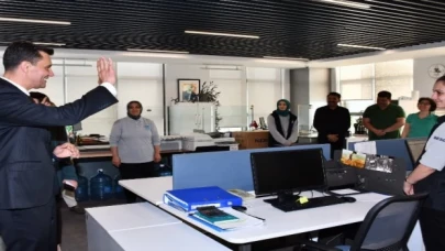 Manisa Büyükşehir’de Başkan Zeyrek ilk iş birimleri ziyaret