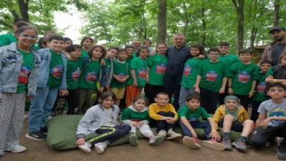 Minik dostlarından Başkan’a; ‘’Teşekkürler Tahir amca’’