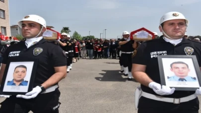 Şehit polisler için tören düzenlendi