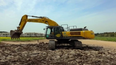 Tekonokent Sur imar yolu yapılıyor