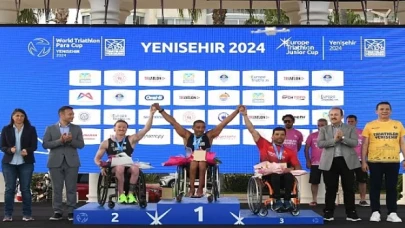 Yenişehir’deki Dünya Paratriatlon Kupası’nda tarih yazıldı