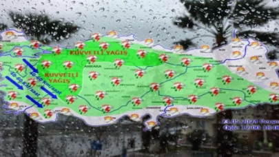 71 ile ’kuvvetli yağış’ uyarısı