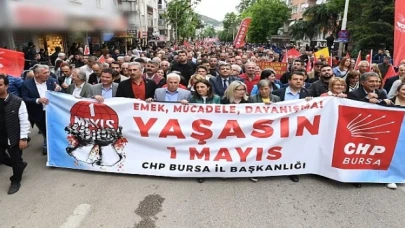 Başkan Aydın 1 Mayıs yürüyüşüne katıldı