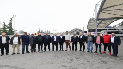 Başkan Büyükgöz otogar esnafıyla buluştu