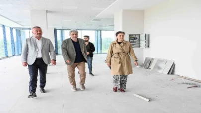 Başkan Karabatı Kültür Merkezi’ne inceleme