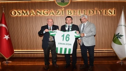 Bursaspor yönetiminden Başkan Aydın’a ziyaret