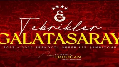 Cumhurbaşkanı Erdoğan’dan Galatasaray’a tebrik