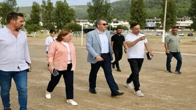 Didim Belediye Başkanı Hatice Gençay, Akbük Mahallesi’nde incelemelerde bulundu