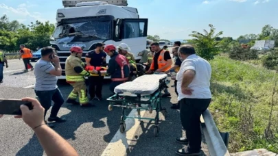 Düzce Anadolu Otoyolu’nda trafik kazası: 5 yaralı