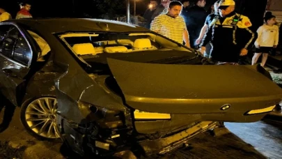 Düzce’de drift kazayla sonuçlandı!