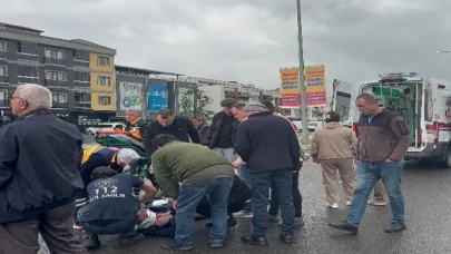 Düzce’de elektrikli bisiklet ile minibüs çarpıştı: 1 yaralı