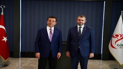 Ekrem İmamoğlu, Güngören Belediye Başkanı Bünyamin Demir’e tebrik ziyaretinde bulundu