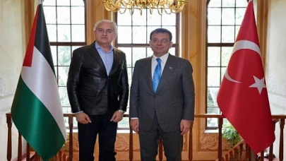 Ekrem İmamoğlu, Ramallah Belediye Başkanı Issa Raja Kassis’i misafir etti