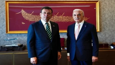 Ekrem İmamoğlu, Ümraniye Belediye Başkanı İsmet Yıldırım’a tebrik ziyaretinde bulundu