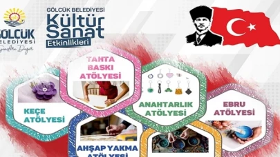 Gölcük Belediyesi; 19 Mayıs Gençlik ve Spor Bayramı kapsamında Anıtpark’ta düzenleyeceği “Gençlik Atölyeleri” ile bayram coşkusunu sanat ile renklendirecek