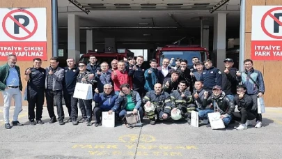 Güney Kore’nin Changwon şehrinin itfaiye teşkilatından oluşan bir heyet Nevşehir Belediyesi İtfaiye Müdürlüğü’nü ziyaret ederek incelemelerde bulundu