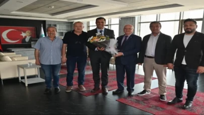 Halil Kırlı ve yönetiminden Başkan Zeyrek’e ziyaret