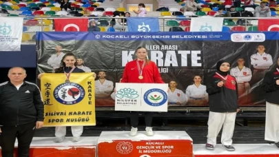 Karatede 1 altın 2 bronz madalya