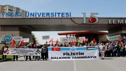 Kayseri Üniversitesi Filistin halkının yanında