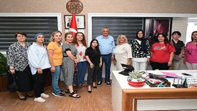 Kemerli kadınlardan Başkan Topaloğlu’na ziyaret