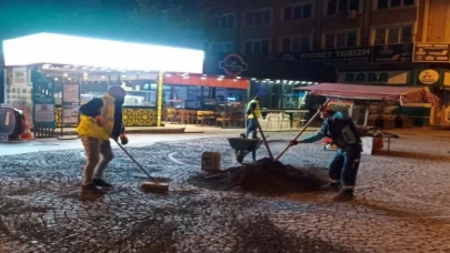 Kocaeli Yol Bakım Timi gece gündüz demeden çalışıyor