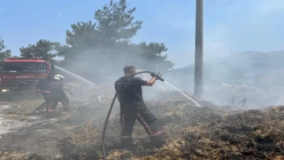 Manisa İtfaiyesi’nden samanlık yangınları uyarısı