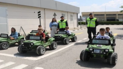Manisalı çocuklar trafik kültürüyle buluşturuldu