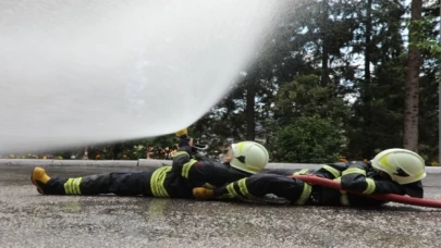 Muğla’da geleceğin itfaiyecileri uygulamalı eğitimde