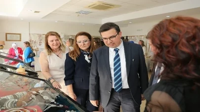 NİLSEM’li kadınların eserleri göz doldurdu