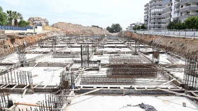 Yeşilyurt Pazaryeri çalışmaları hızla sürüyor