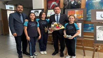 Başkan Aydın, öğrencilerin karne heyecanına ortak oldu