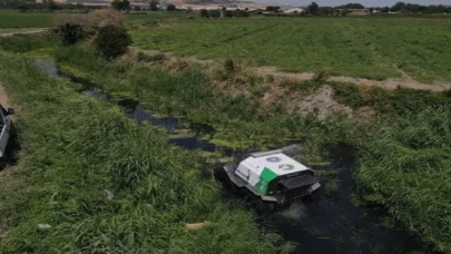 Bursa Mustafakemalpaşa’da dere yatakları ilaçlanıyor