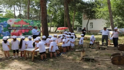Bursa’da ’organik tarım’ minik ellere emanet