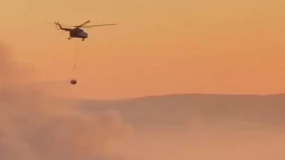 Çanakkale’de alevlerle mücadele sürüyor... 575 hektarlık alan etkilendi