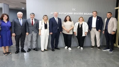 Ege Sanayicileri ve İşinsanları Derneği’nden Özlem Çerçioğlu’na nezaket ziyaretinde bulundu