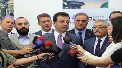 Ekrem İmamoğlu, 101’i kadın, 99’u erkek; toplam 200 tren sürücüsünün brövelerini aldığı törenin ardından basın mensuplarının gündeme ilişkin sorularını yanıtladı