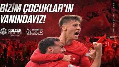 Gölcük Belediye Başkanı Ali Yıldırım Sezer, tüm hemşehrilerini 22 Haziran Cumartesi günü Anıtpark’ta dev ekranda milli heyecanı birlikte yaşamaya davet etti