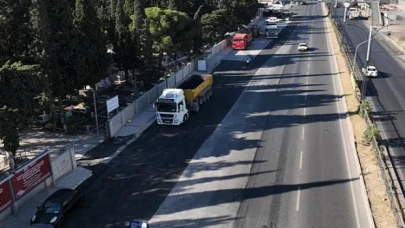 İzmir’de bayramda da yol çalışmaları hız kesmedi