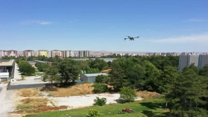 Kayseri Kocasinan’da drone ile kapsamlı ilaçlama