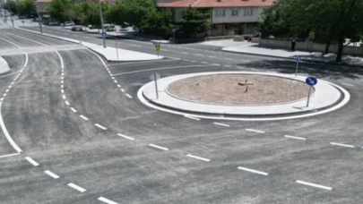 Kayseri Melikgazi’den kavşak çalışması