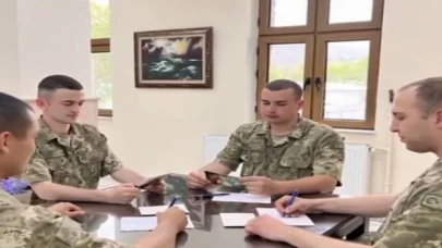 Konyalı öğrencilere asker ağabeylerinden yanıt