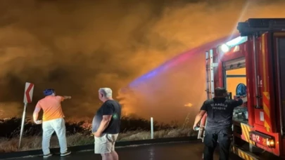 Manisa Akhisar’da korkutan yangın kontrol altında