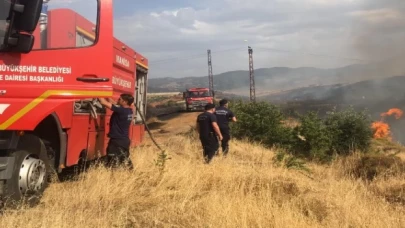 Manisa Turgutlu’daki yangın kontrol altında